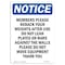 Signmission OSHA Notice, 7" Height, Members Please Rerack Your Weights Sign, 7" X 5", Portrait OS-NS-D-57-V-14204 - alternate 1